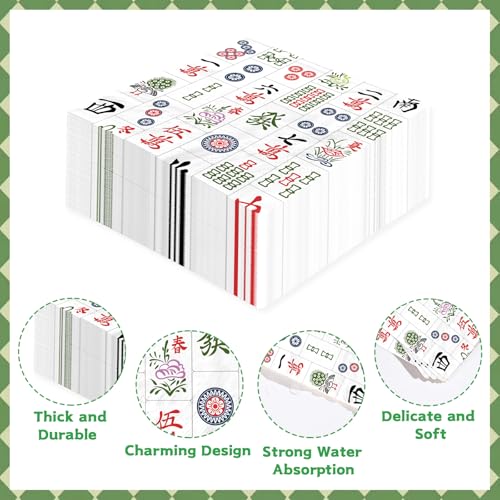 100 Pcs Classic Mah Jong Square Party Napkins - Grencian