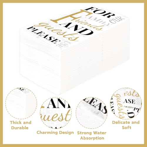 100 Pcs Friends Family Square Party Napkins - Grencian