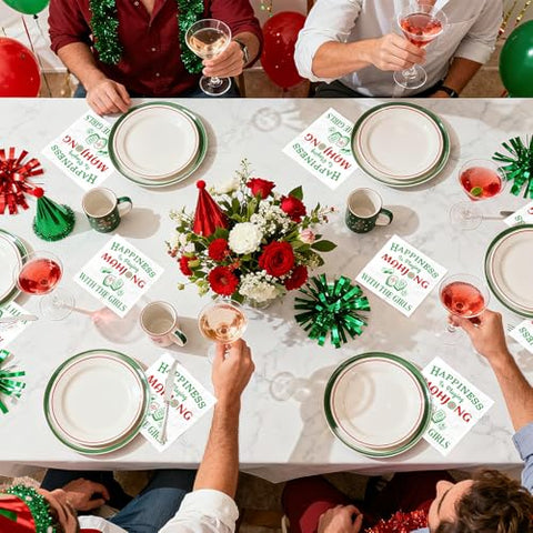 100 Pcs Mah Jong Girls Square Party Napkins - Grencian