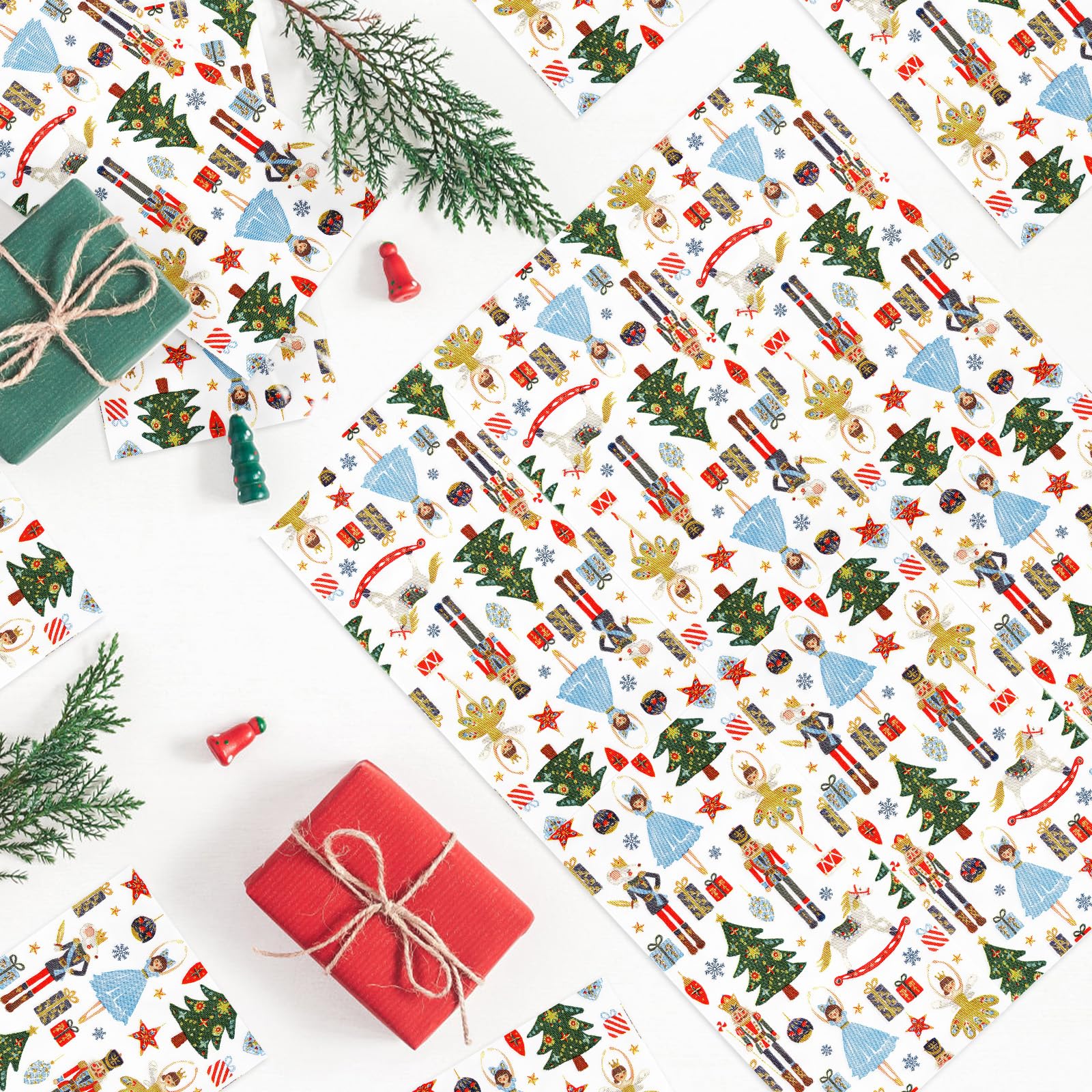 100 Pcs Paper Napkin 3 Ply Christmas Nutcracker - Grencian
