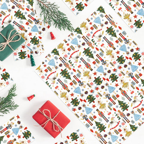 100 Pcs Paper Napkin 3 Ply Christmas Nutcracker - Grencian