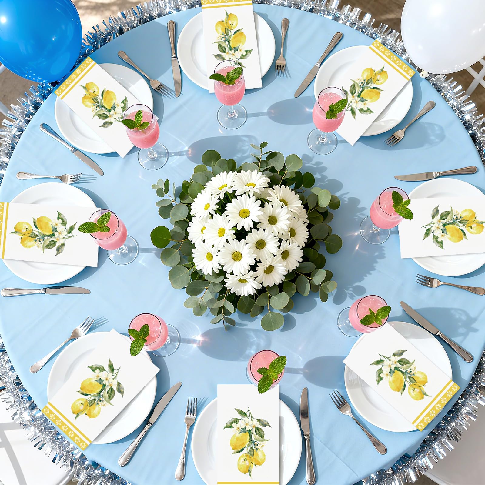 100 Pcs Paper Napkin 3 Ply Lemons - Grencian