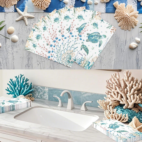 100 Pcs Paper Napkin 3 Ply Sea Turtles - Grencian
