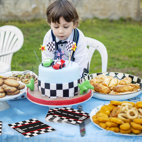 100 Pcs Race Car Party Napkins - Grencian