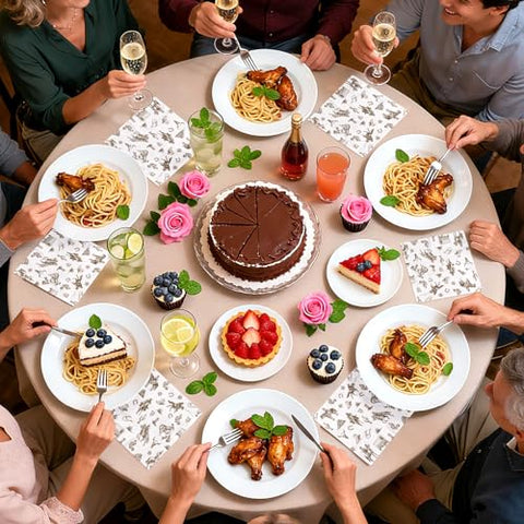 100 Pcs Vintage Western Cowboy Square Party Napkins - Grencian