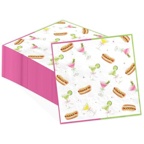 100 Pcs Weenies and Tinis Square Party Napkins - Grencian