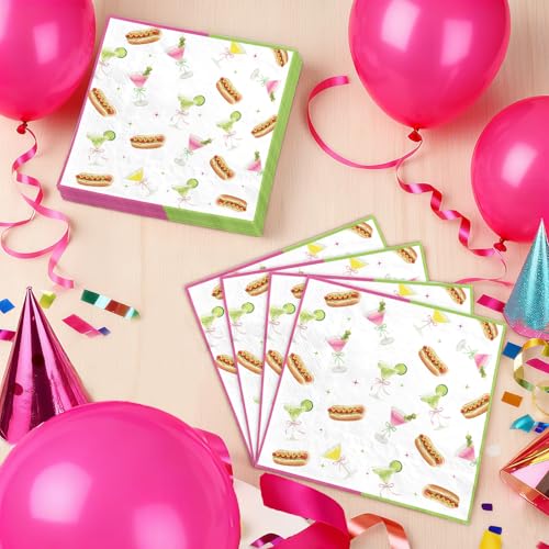 100 Pcs Weenies and Tinis Square Party Napkins - Grencian