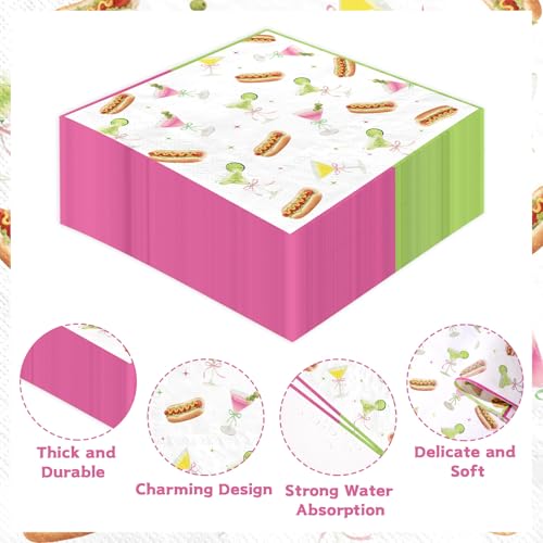 100 Pcs Weenies and Tinis Square Party Napkins - Grencian