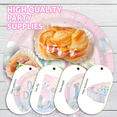 10th Birthday Plates & Napkins Set - 96 Pcs image 6