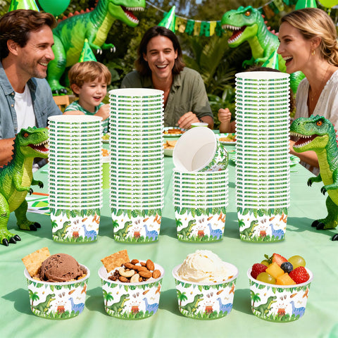 120 Pcs Dinosaur Snack Cup - Grencian