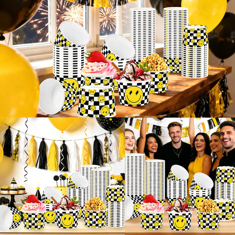 120 Pcs Smile Face Snack Cup - Grencian