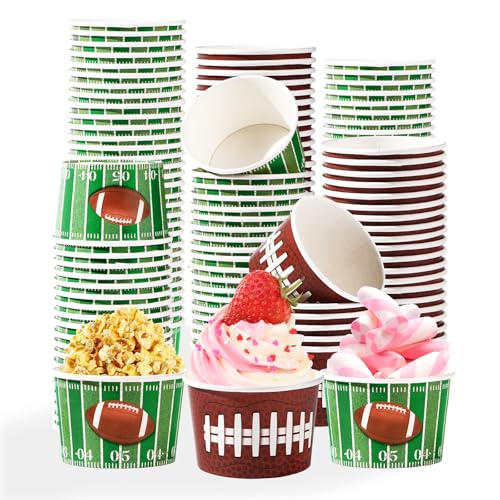 120 Pcs Football Snack Cups - Grencian