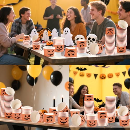 120 Pcs Halloween Treat Snack Cups - Grencian