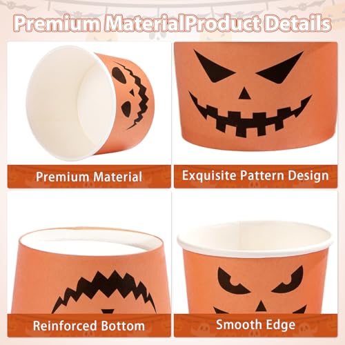 120 Pcs Halloween Treat Snack Cups - Grencian