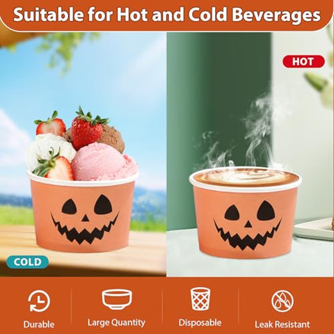 120 Pcs Halloween Treat Snack Cups - Grencian