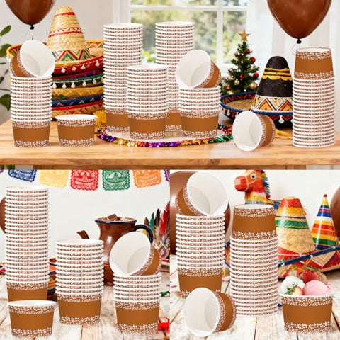 120 Pcs Mexico Fiesta Snack Cups - Grencian