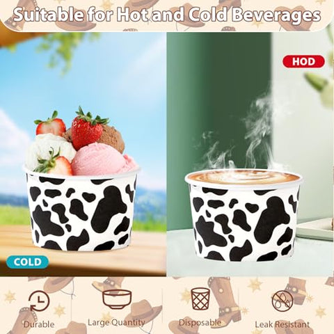 120 Pcs Western Cowboy Snack Cups - Grencian