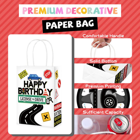 16 Pcs Drivers License 16th Birthday Party Goodie Bags - Grencian