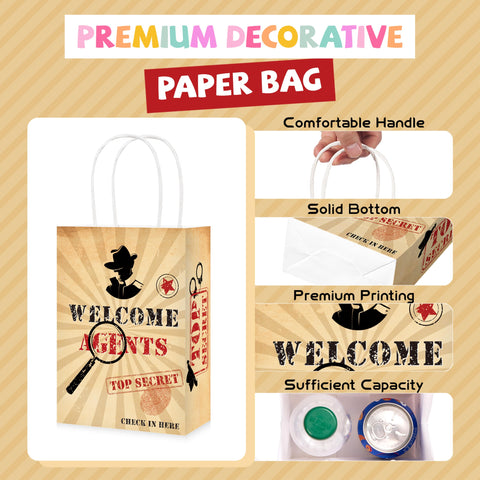 16 Pcs Spy Birthday Party Goodie Bags - Grencian