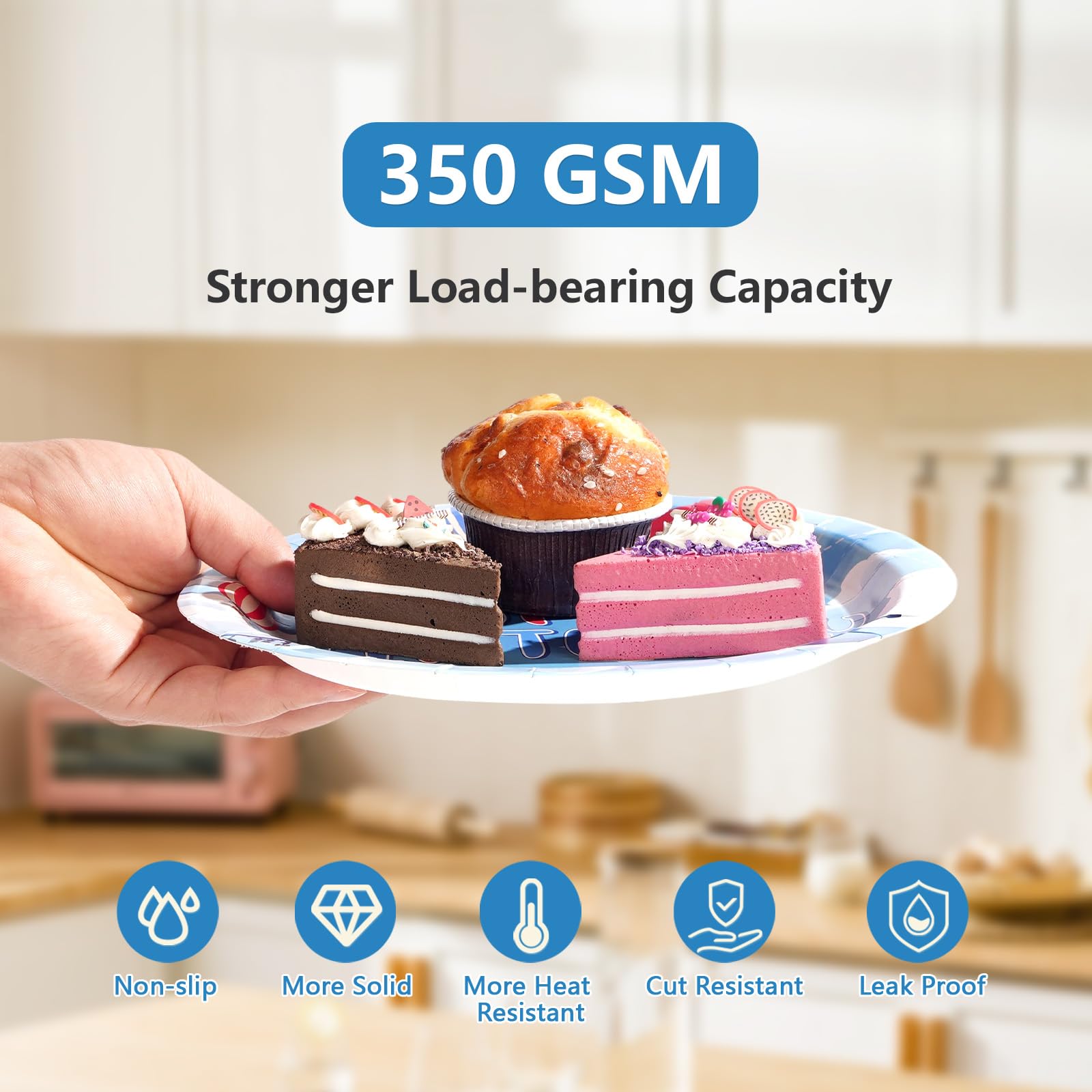 168 Pcs Airplane Birthday Party Plates Napkins Cups and Forks - Grencian