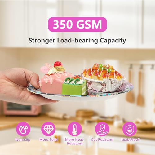 168 Pcs Disco 70s Party Plates Napkins Cups and Forks - Grencian