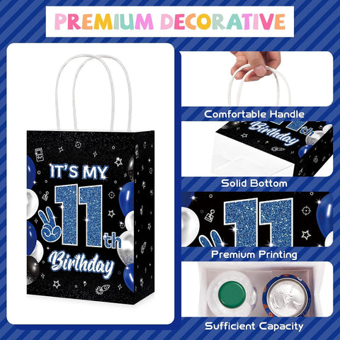 16Pcs 11th Birthday Party Favor Bags Bruh It's My Birthday Goodie Bags image 2