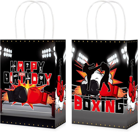 16Pcs Boxing Birthday Party Favor Bags Wrestling Gloves Fight Goodie Bags image 1