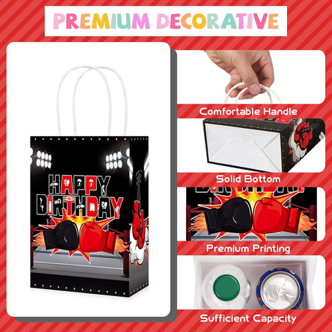 16Pcs Boxing Birthday Party Favor Bags Wrestling Gloves Fight Goodie Bags image 3