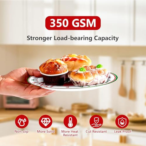 170 Pcs Italian Flag Plates Napkins Cups Forks Tablecloth - Grencian