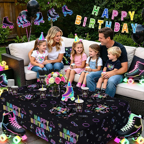 171Pcs Roller Skating Party Decorations Serves 24 image 5