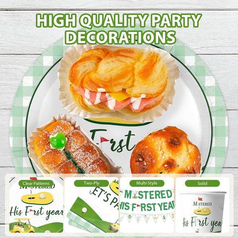 172Pcs Golf 1st Birthday Party Decorations Serves 24 image 4