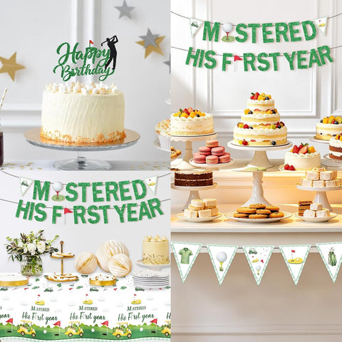 172Pcs Golf 1st Birthday Party Decorations Serves 24 image 5