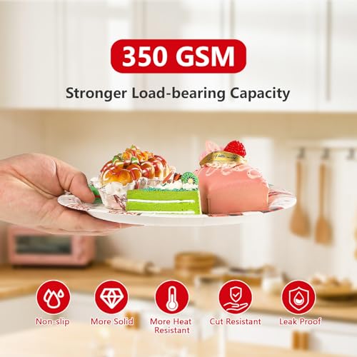 200 Pcs Christmas Donuts Party Plates and Napkins - Grencian