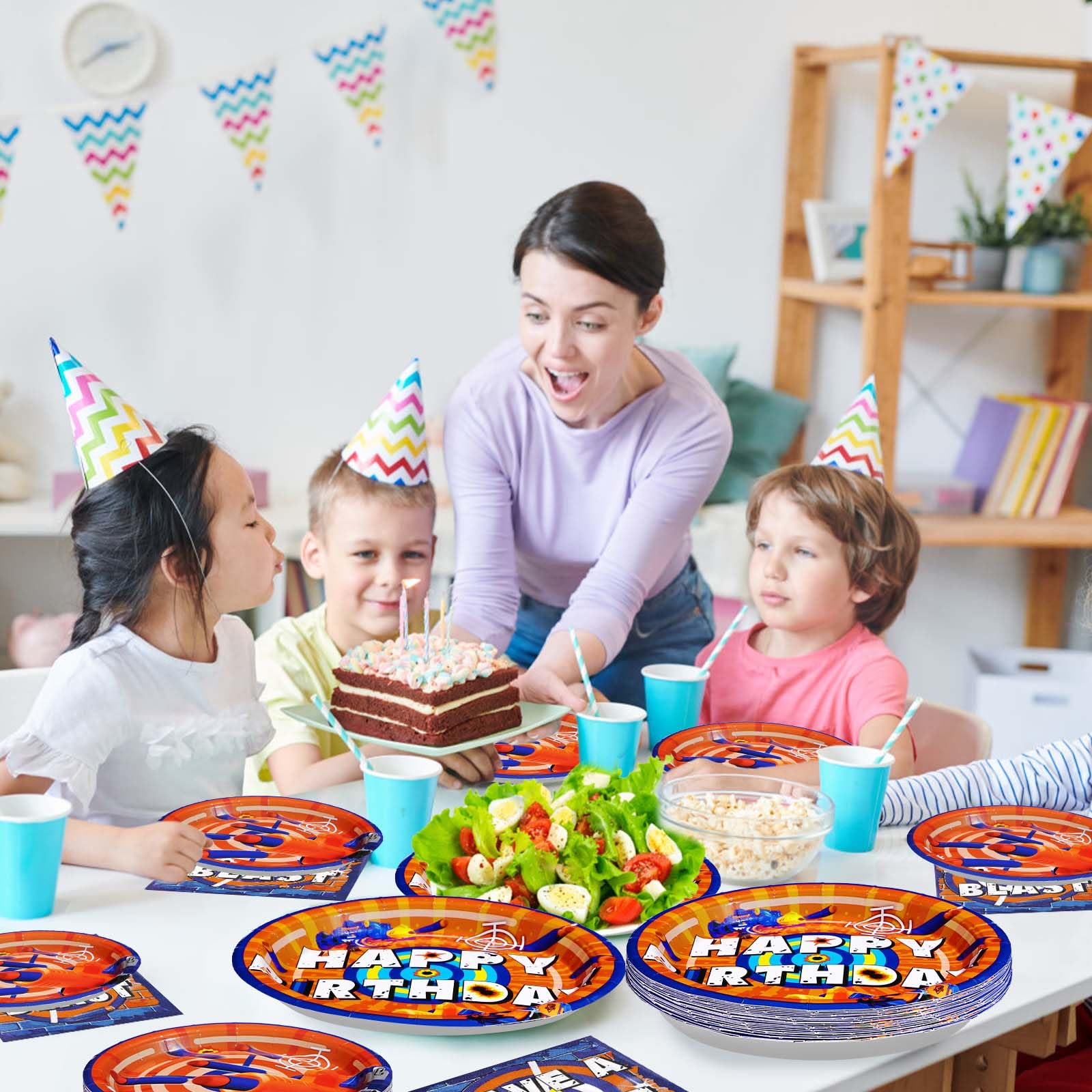 200 Pcs Dart War Party Plates and Napkins - Grencian