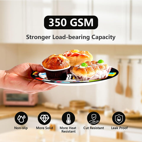 200 Pcs Family Game Night Party Plates and Napkins - Grencian