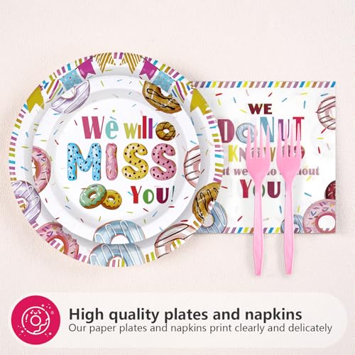 200 Pcs Farewell Retirement Party Plates and Napkins - Grencian