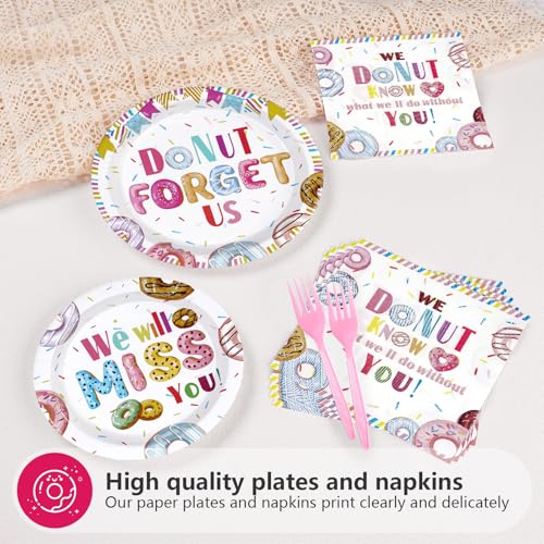 200 Pcs Farewell Retirement Party Plates and Napkins - Grencian