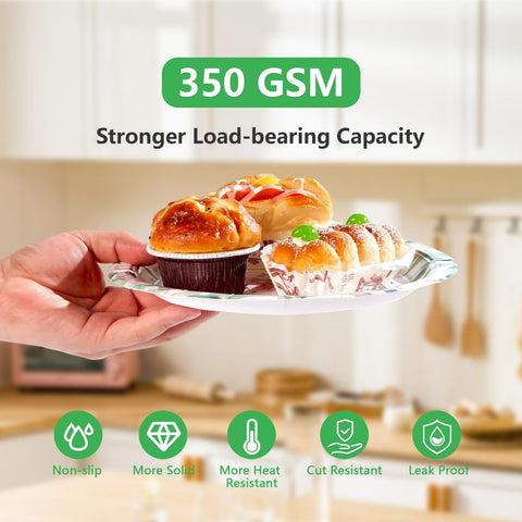 200 Pcs House Warming Party Plates and Napkins - Grencian