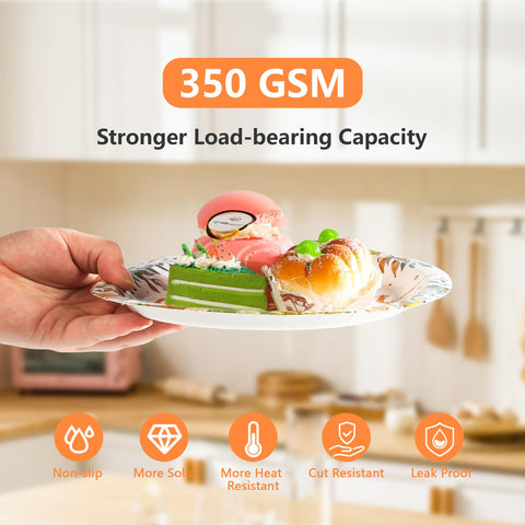 200 Pcs Little Pumpkin Baby Shower Party Plates and Napkins - Grencian