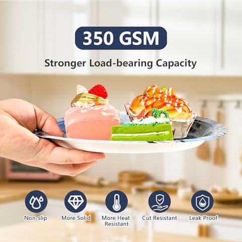 200 Pcs Polar Christmas Party Plates and Napkins - Grencian