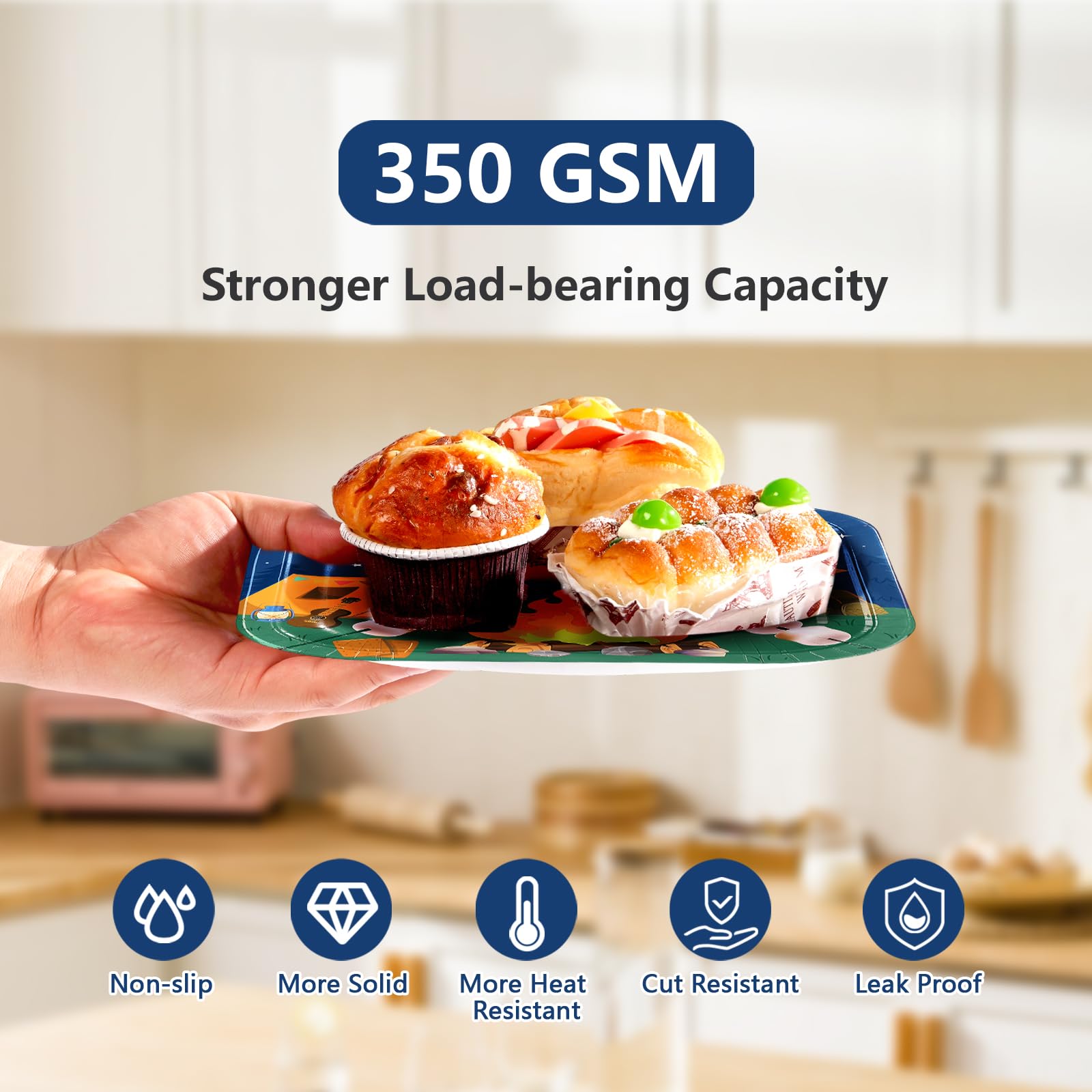 250 Pcs S'more Camping Party Plates Napkins Cups - Grencian