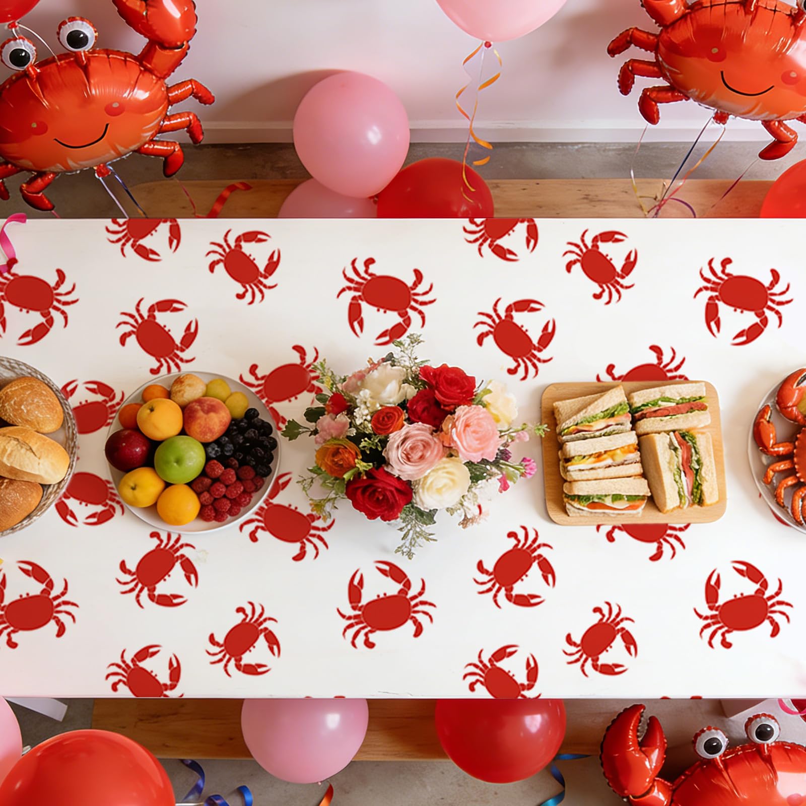 3Pcs Crab Boil Party Tablecloth - Grencian