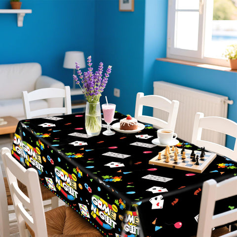 3Pcs Family Game Night Party Tablecloth - Grencian