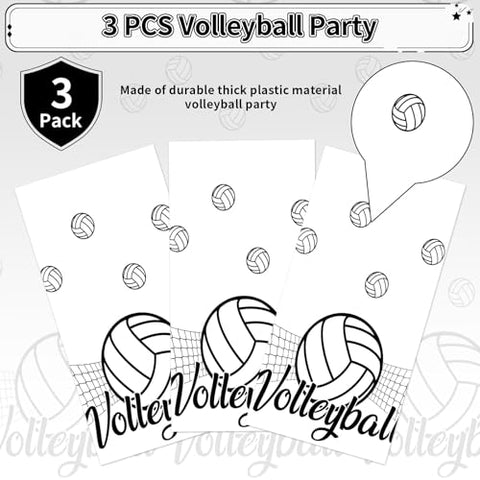 3Pcs Volleyball Party Tablecloth - Grencian