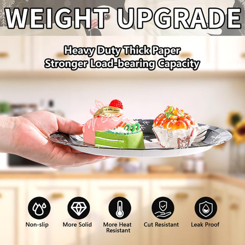 50 Pcs 10 Inch Peace on Earth Pigeon Party Paper Plates - Grencian