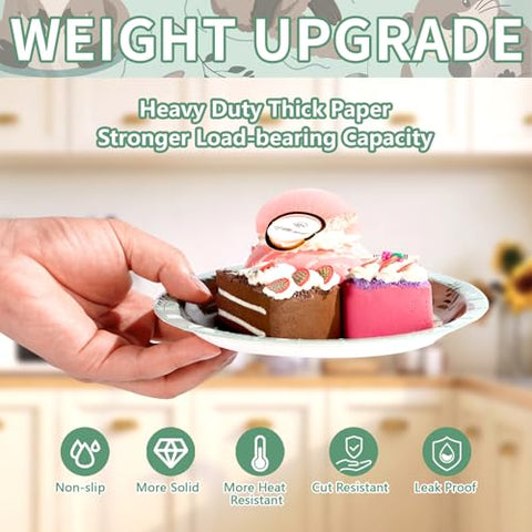 50 Pcs 7-inch Sea Otters Party Paper Plates - Grencian