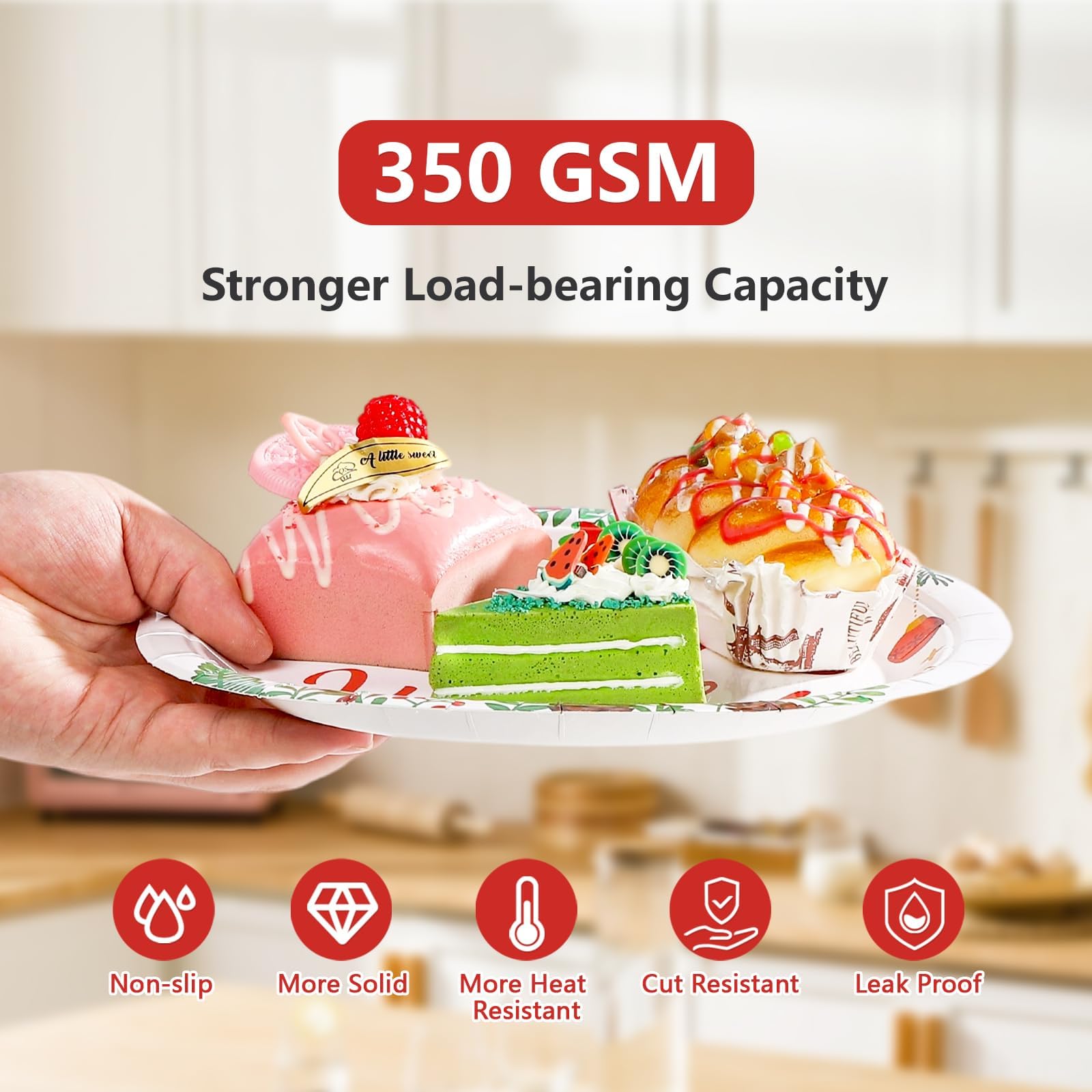 50 Pcs 9 Inch Christmas Nativity Party Paper Plates - Grencian