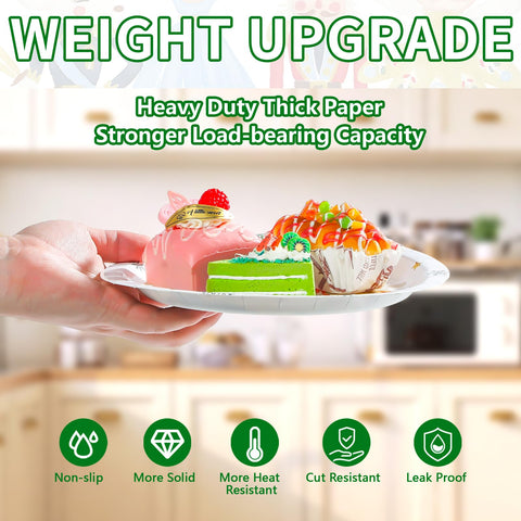 50 Pcs 9 Inch Christmas Nutcracker Party Paper Plates - Grencian