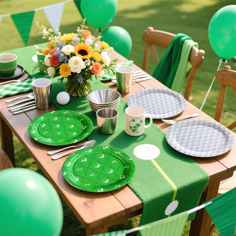 50 Pcs 9-inch Golf Ball Party Paper Plates