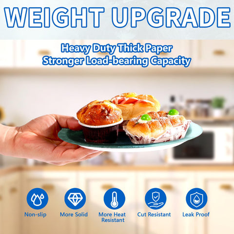 50 Pcs 9-inch Misty Forest Party Paper Plates - Grencian